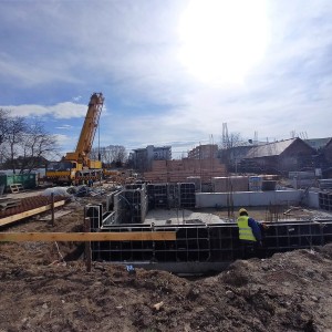 [I etap] Postępy prac budowlanych - Szeregówki Nowowiejska